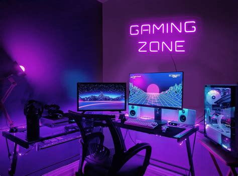 gaming room decor lights
